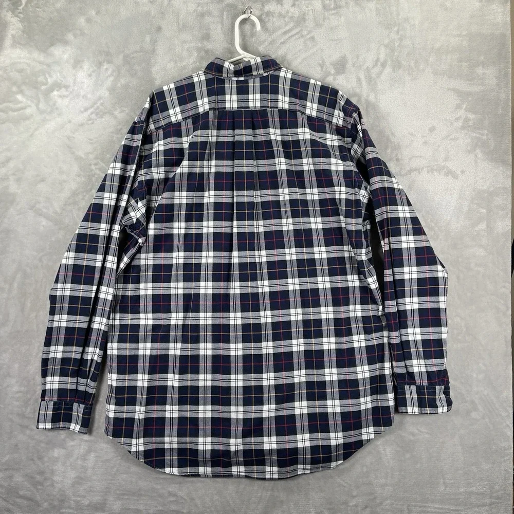Ralph Lauren Shirt Mens LT Large Tall Button Down Flesh Pony Long Sleeve Plaid